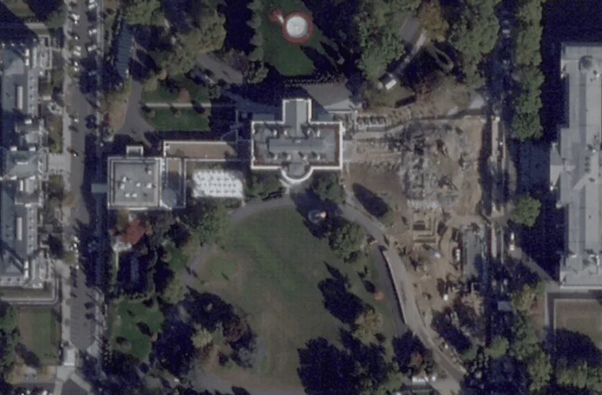 Трамп зруйнував частину Білого дому: опубліковано супутникові фотографії