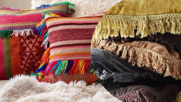 Актуальні подушки: тренд з бахромою