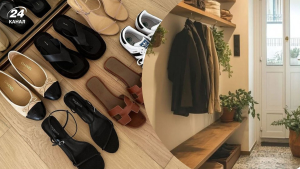 Як організувати взуття, щоб звільнити місце у коридорі.
