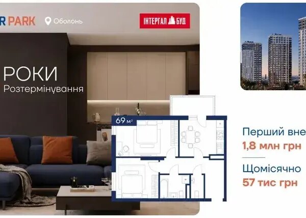 Довгострокове розтермінування на двокімнатні квартири: ваша вигідна пропозиція