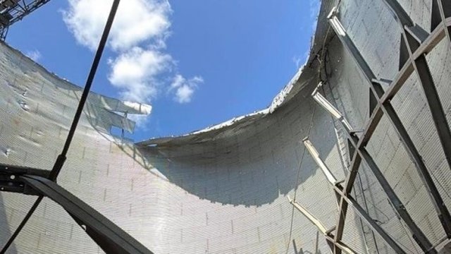 Зруйнований елеватор "Укрлендфармінг" на Сумщині