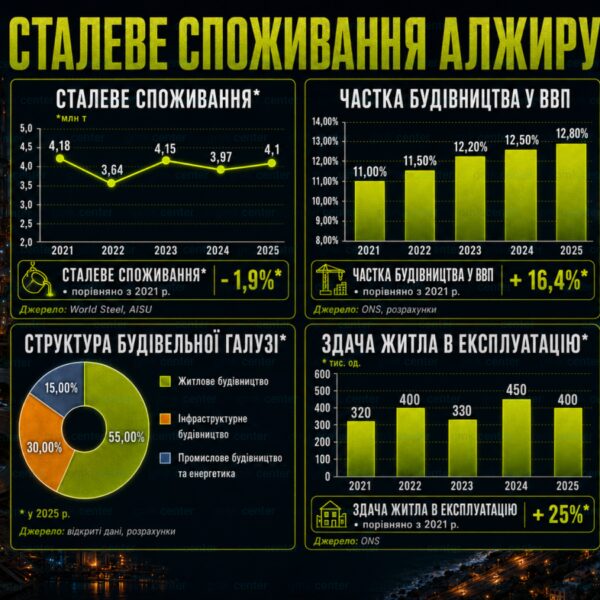 Алжирська сталь: державної підтримки не уникнути