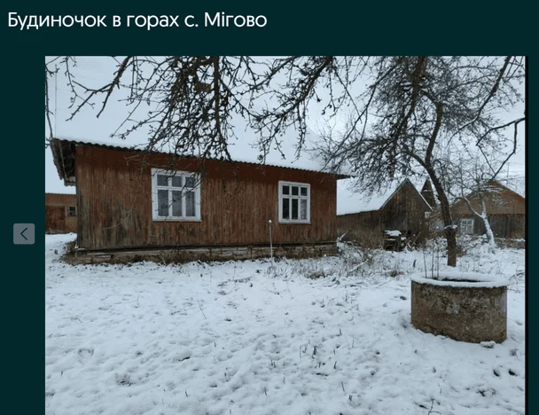 Будинок за 7000 доларів на Львівщині